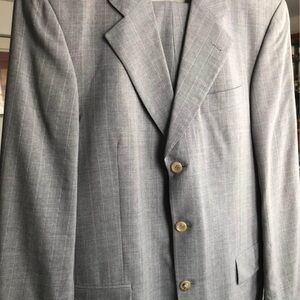 Windsor Light Gray Windowpane Sport Coat